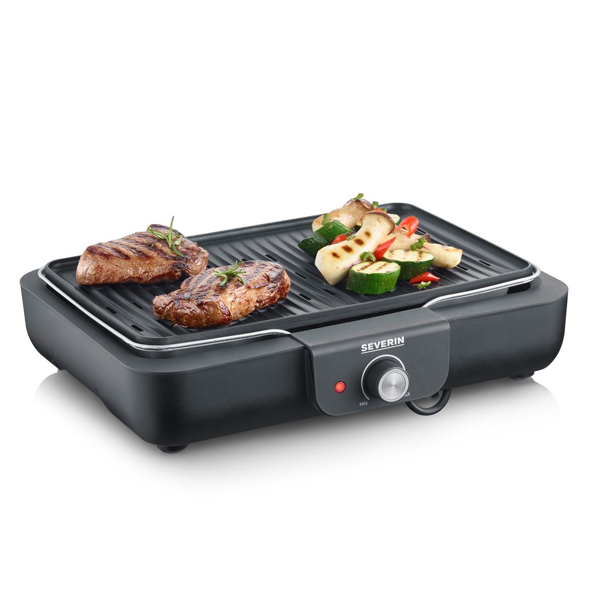 Barbacoa De Mesa Con Placa Para Asar Severin Pg 8556 - 2300 W Negro