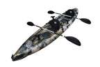 2026 Kayak de pesca tándem BKC TK181 de 3,9 m para 2 personas con asientos acolchados y remos