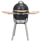 Kamado Barbacoa Parrilla Y Ahumador Cerámico 81 Cm Vidaxl