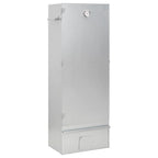 Horno Ahumador De Barbacoa Con Mesa Acero Galvanizado Vidaxl