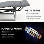 FLEXISPOT Sillón de Relax Eléctrico con Respaldo Ajustable, Reclinable de 105° a 155°, Sillon Reclinable, Sofá Relax Ergonómico Sillón para Dormitorio, Salón y Cine en casa (Gris Oscuro)