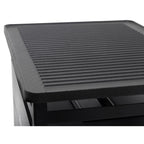 Barbacoa De Etanol 1.5l Acero Rojo Y Plancha Rectangular De Hierro