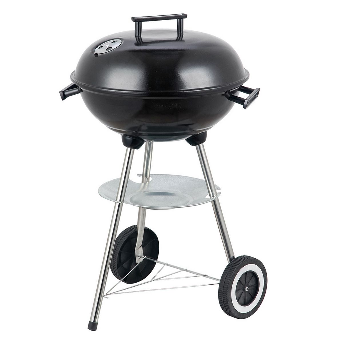 Barbacoa De Carbón Lolahome Con Parrilla De Acero, 74x45x41cm, Negra