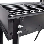 Barbacoa De Carbón Cuadrada Con Soporte Vidaxl