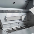 Mueble De Barbacoa A Gas Con 4 Quemadores Y Asador  Oviala