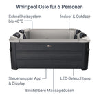 2026 Spa Whirlpool Oslo con iluminación LED