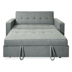 Sofá Cama De 2 Plazas Modelo Vienna Con Reposabrazos, Gris, Diseño Moderno, Práctico Y Funcional
