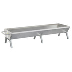 Bandeja Para Barbacoa Acero Inoxidable Plateado 158x42x31 Cm Vidaxl