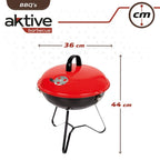 Barbacoa Redonda Con Tapa Aktive