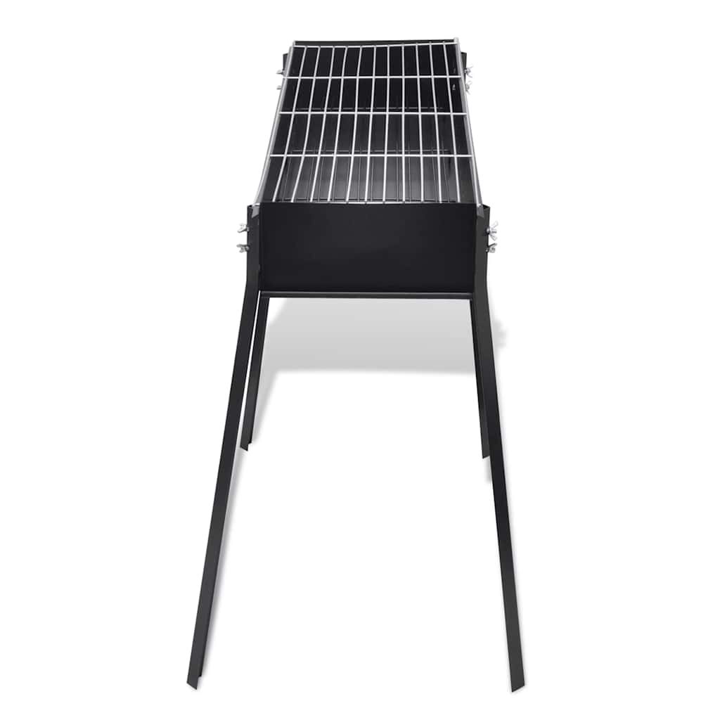 Barbacoa De Carbón Cuadrada Con Soporte Vidaxl