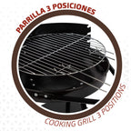 Barbacoa Carbón Portátil Aktive