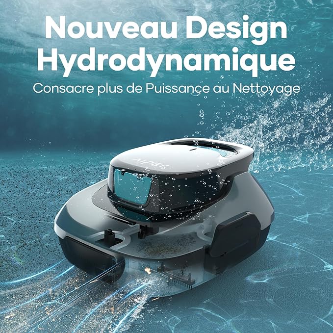AIPER Scuba SE Robot Pool, Cordless Pool Vacuum, 90 Minutes Cleaning, Automatic Parking Function, Compact and Lightweight Pool Cleaner, Ideal for Above Ground Pools 80㎡