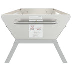 Bandeja Para Barbacoa Acero Inoxidable Plateado 118x42x30,5 Cm Vidaxl