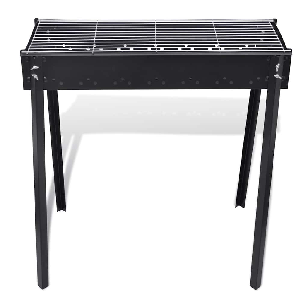 Barbacoa De Carbón Cuadrada Con Soporte Vidaxl