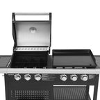 Barbacoa De Gas Vesuvio Duo - 3 Quemadores + Plancha 3 Quemadores
