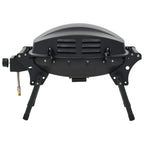 Barbacoa portátil de gas con 1 zona de cocción negra V3770