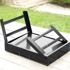 Barbacoa Plegable Innovagoods Portátil Para Carbón 35x27cm 2 Comensales (hierro)