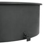 Kit De Anillo Asador De Barbacoa Negro 57 Cm Vidaxl