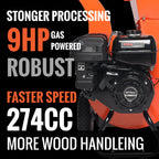 2026 Trituradora de Madera EFCUT C40 – Capacidad de 10 cm – Motor 9HP 274cc – Astilladora Térmica de Alto Rendimiento