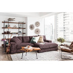 106′′ Wide Reversible Sofa & Chaise