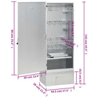 Horno Ahumador De Barbacoa Con Mesa Acero Galvanizado Vidaxl
