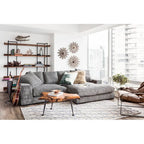 106′′ Wide Reversible Sofa & Chaise