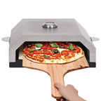 Horno de pizza con piedra de cerámica para barbacoa carbón gas v1474