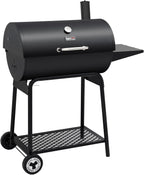 2026 Parrilla de carbón Royal Gourmet CC1830 de 30 pulgadas con mesa lateral, barbacoa exterior con 627 pulgadas cuadradas de espacio de cocción para jardín, terraza y fiestas, color negro