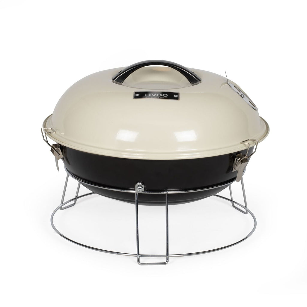 Livoo Barbacoa De Carbón 38cm Beige - Doc301